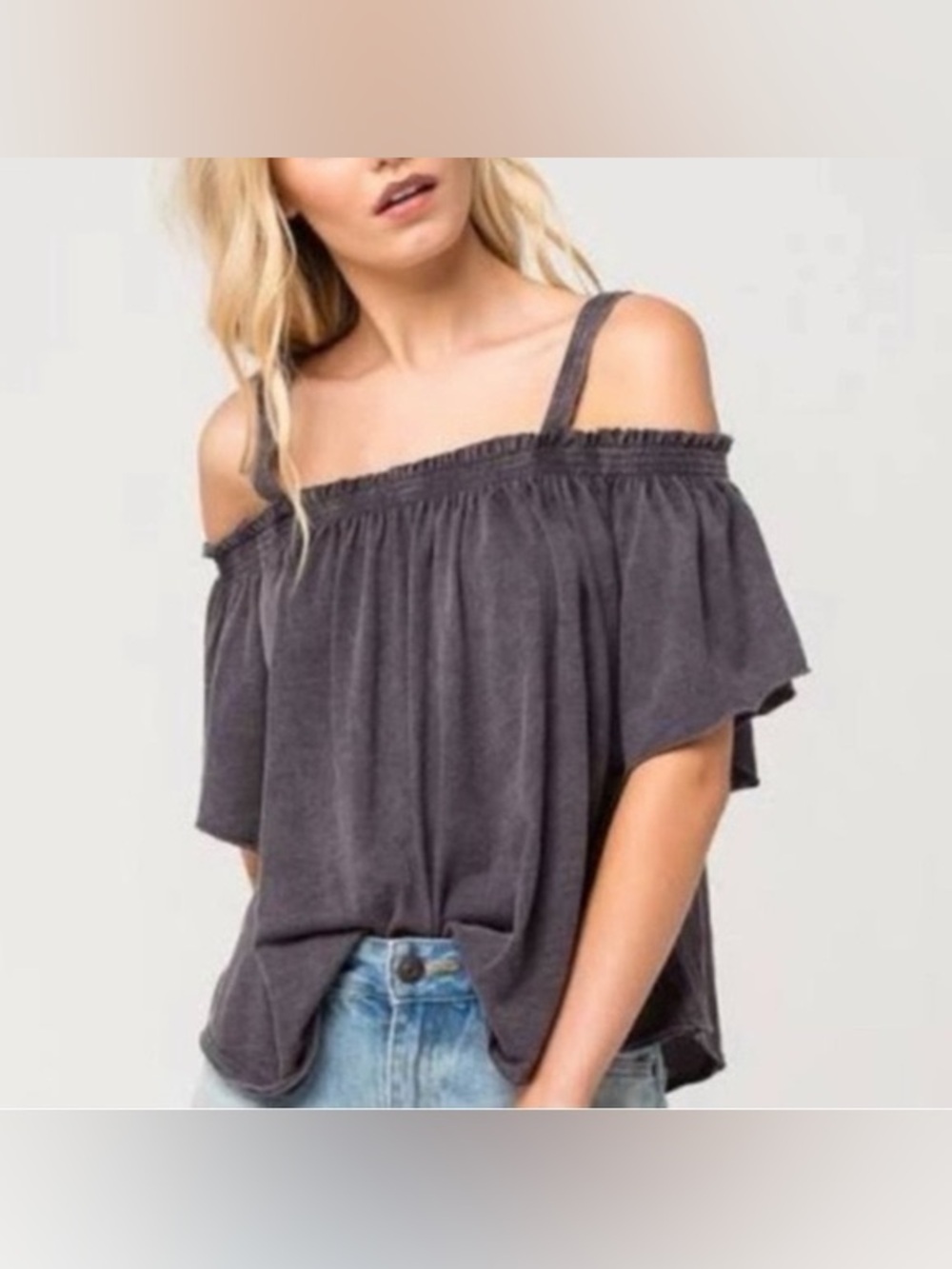 We The Free People Darling Off The Shoulder Women’s Top Large NWT